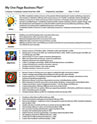 One Page Business Plan